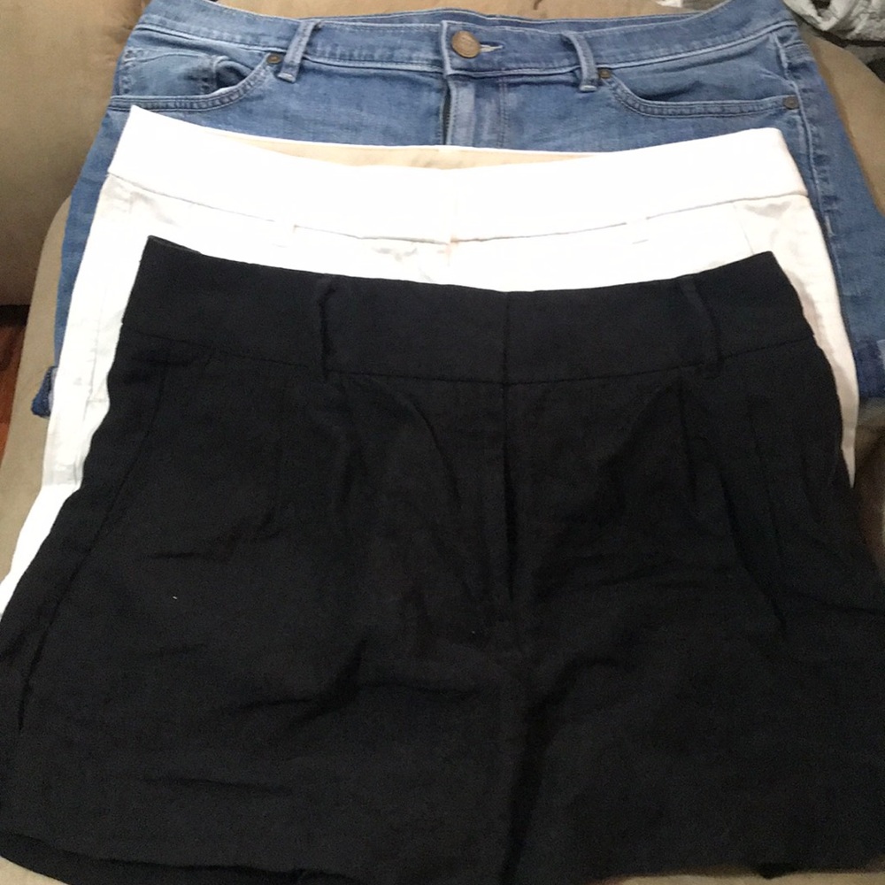 Three pairs of shorts-size 6